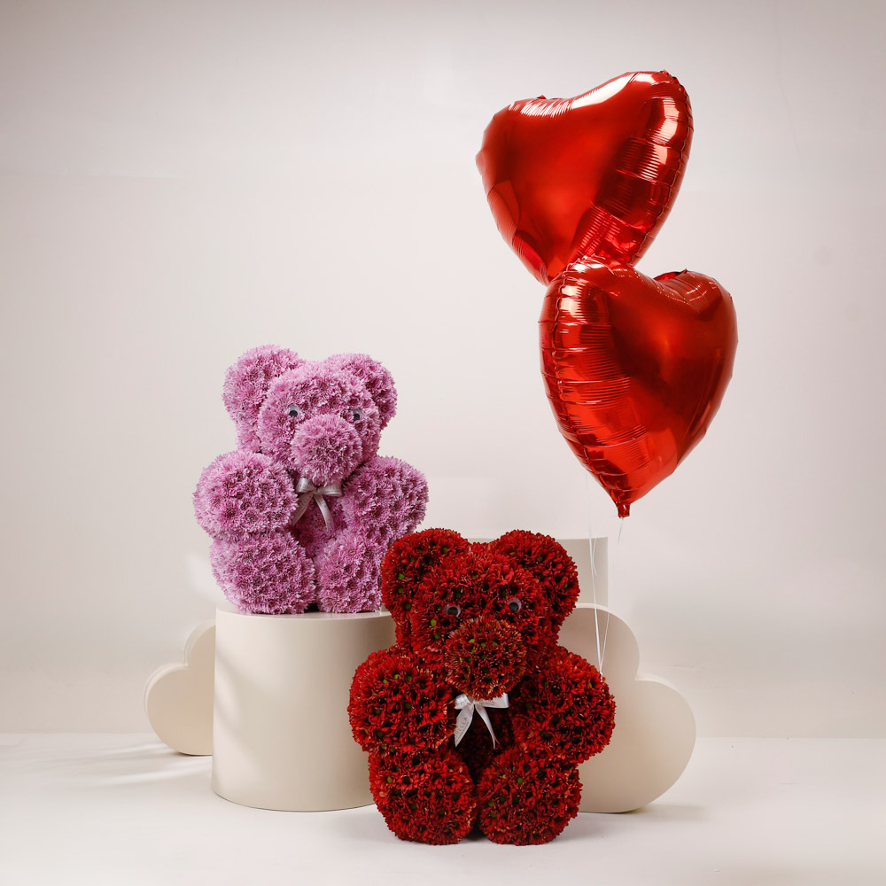  VALENTINE TEDDY WITH BALLOON